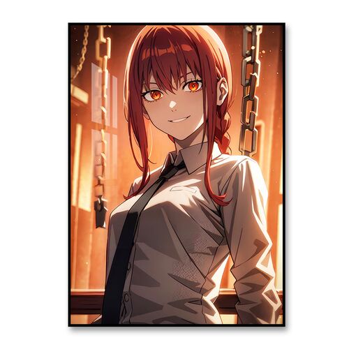 电锯人藤本树动漫玄关挂画玛奇玛帕瓦蕾塞姬野装饰画卧室房间壁画