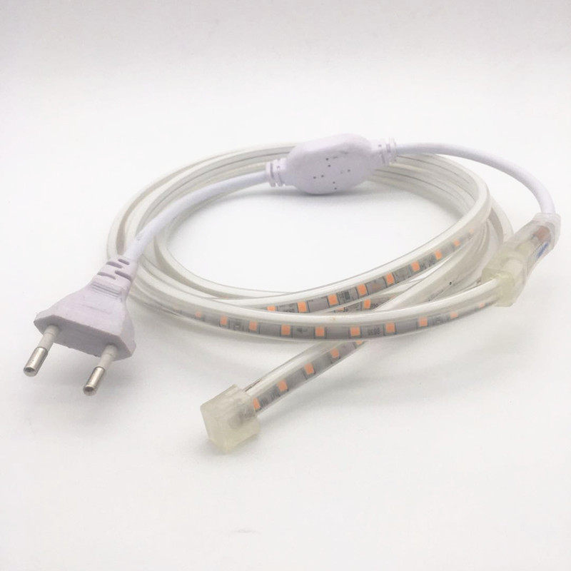 220V5730橙光LED灯带220V橙色桔色橘黄色LED灯条 酒店酒吧KTV招牌