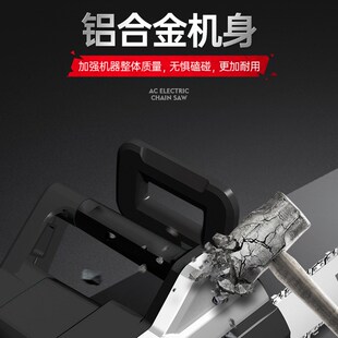YAT亚特E1003家用手持式电链锯220V交流电插电式伐木工大功率砍树