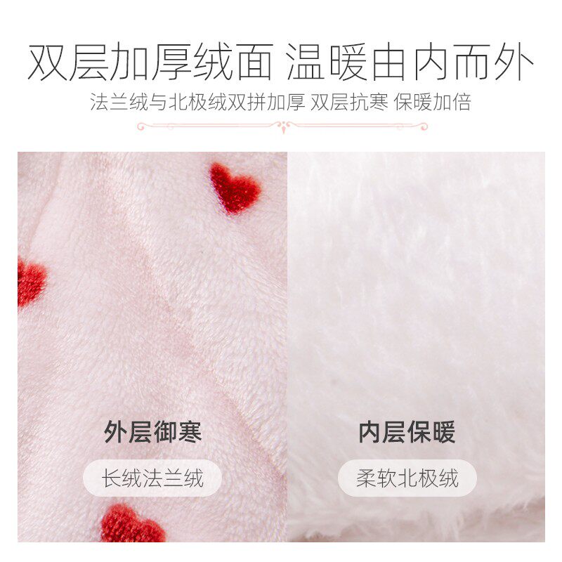 雪雅可女童睡袍珊瑚绒加厚秋冬季儿童珊瑚绒长款浴袍女孩宝宝睡衣
