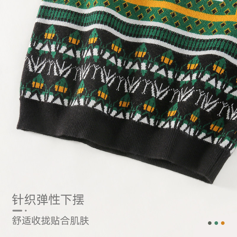 2023新款春秋女童毛衣背心婴儿儿童马甲背心毛线女宝宝春装小童针
