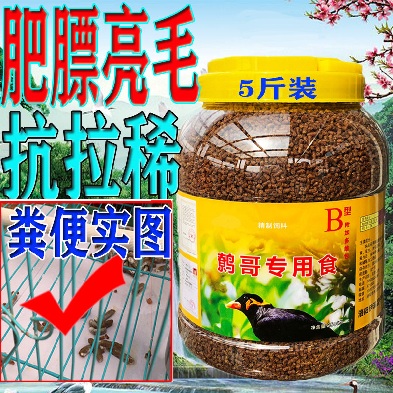 鹩哥鸟食饲料包邮鹩哥饲料八哥鸟食八哥饲料鹩哥食鸟粮5斤装