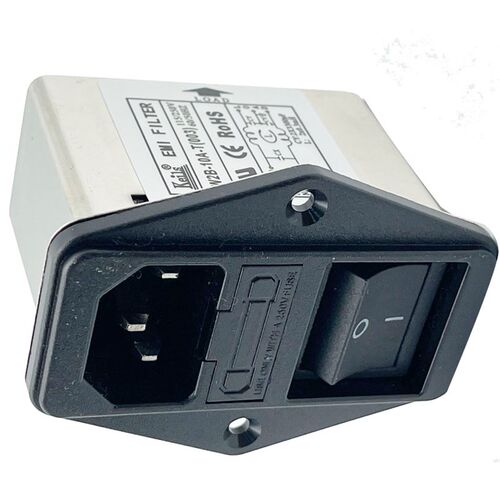 KEILS电源滤波器220V开关插座双保险插座式滤波器CW2B-10A-T(003)