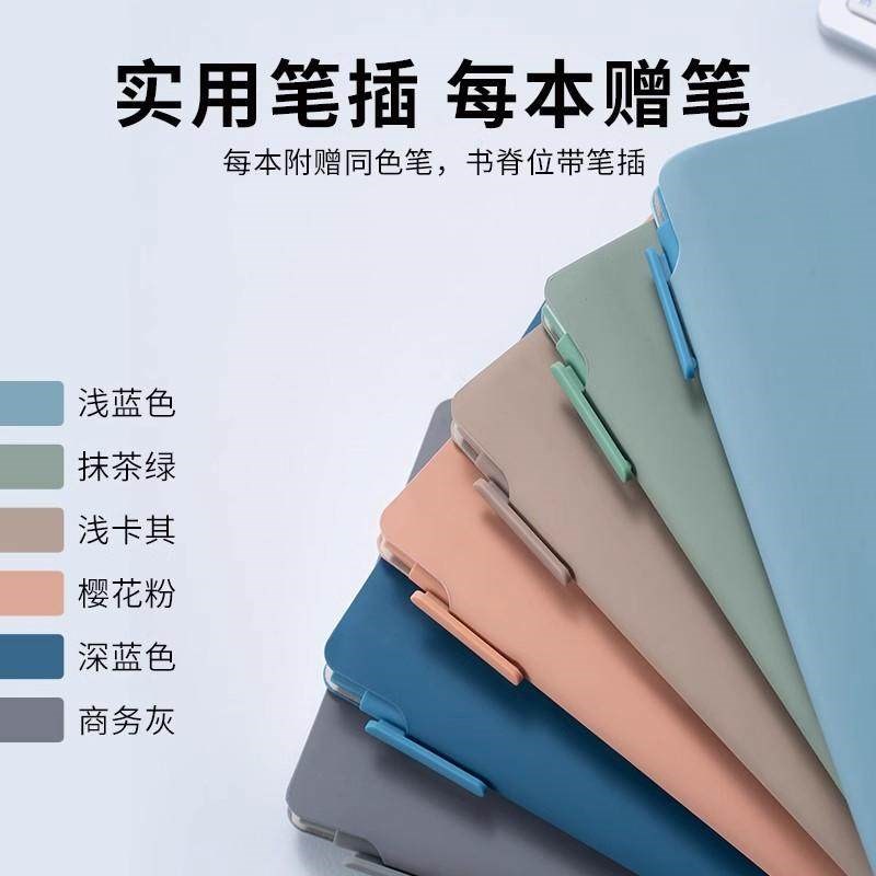 A6带笔插笔记本2025年软皮可携式随身手帐本A7口袋本记事本定制LO图片