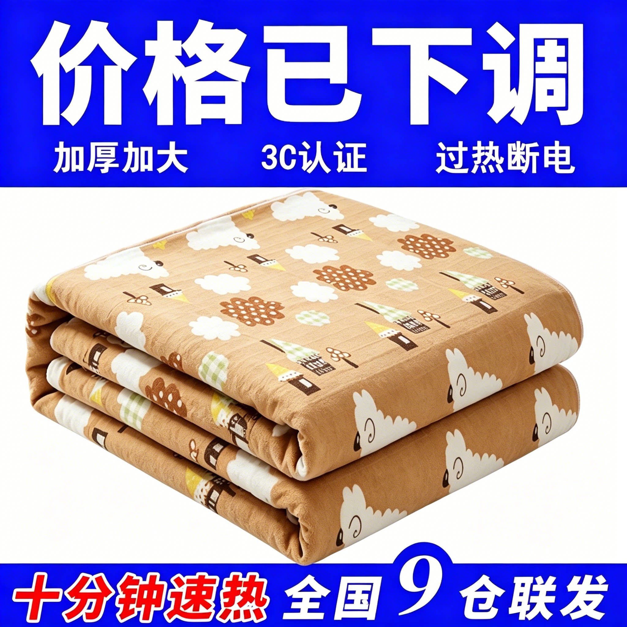 【6年包换电热毯双人双控学生】图片