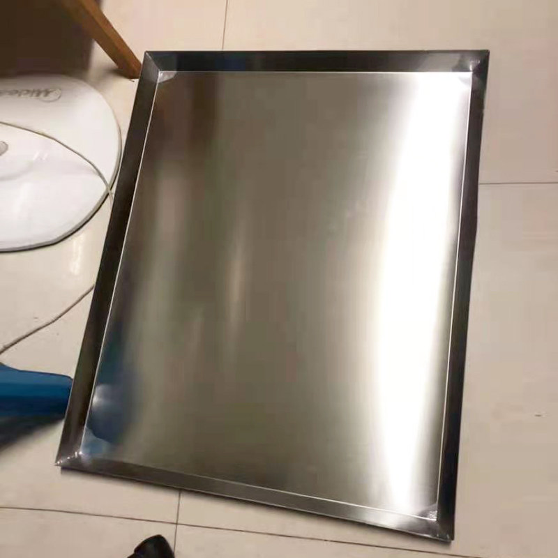 宠物笼托盘不锈钢狗笼子接尿盘底盘接粪盘接尿盆水盆水槽定做加工