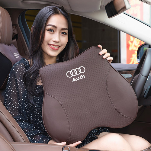 适用奥迪A3/A4l/A5/A6/A7汽车头枕护颈枕Q2/Q3/Q5L车内饰用品腰靠