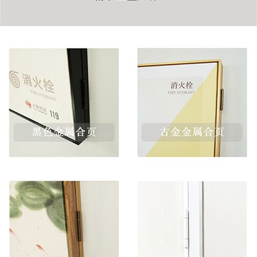 定制实木松木箱子包灭火箱挂画全凸出加厚消防栓遮挡装饰画可开门