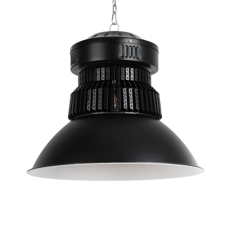 黑色鳍片led工矿灯厂房车间仓库篮球场50W100W工业照明吊灯高地塔