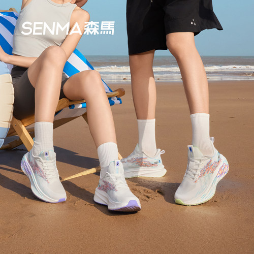 SENMA/森马2026新款秋透气飞织鞋轻便女运动健步鞋情侣款休闲鞋