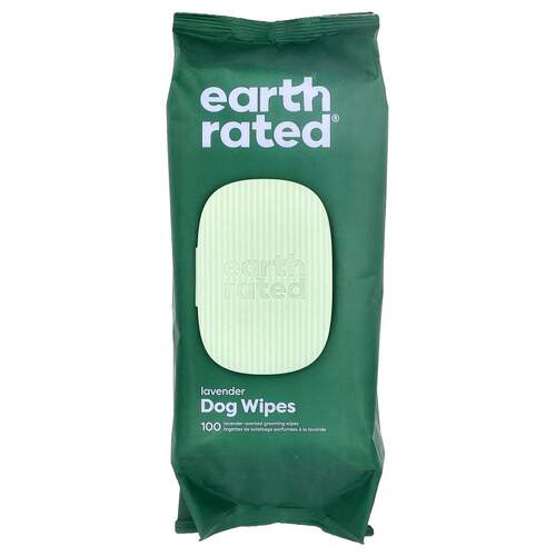 Earth Rated,宠物湿巾，薰衣花草味，100 张