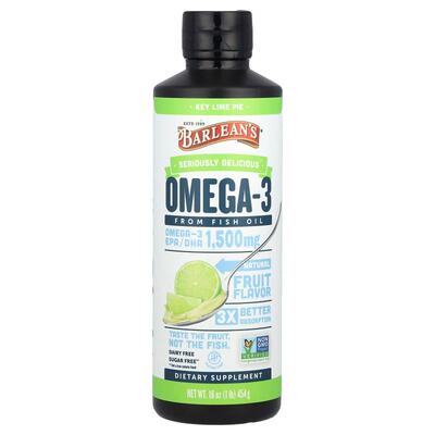 Barlean's/巴宁Seriously Delicious鱼油Omega-3Omega-3 鱼油