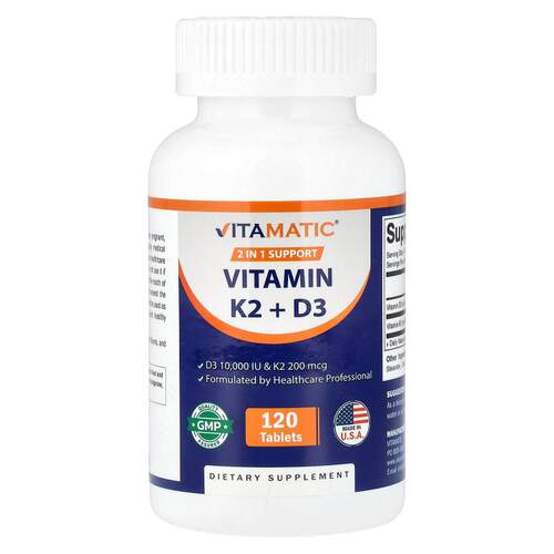 Vitamatic维生素K2+D3骨骼健康中老年钙健康膳食营养片