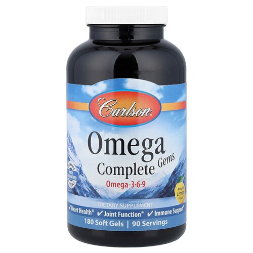 Carlson Omega Complete Gems软胶囊Omega 3-6-9下午静谧好状态