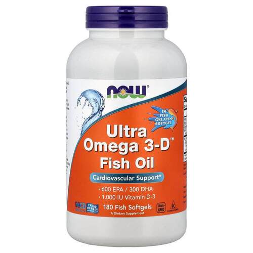 诺奥,Ultra Omega 3-D™ 鱼油，180 粒鱼软胶囊