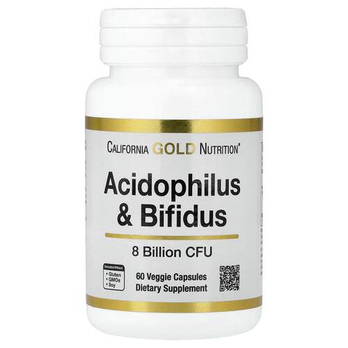 California Gold Nutrition,益生菌混合物，80 亿 CFU，60 粒素食
