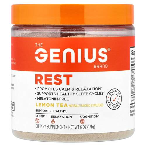 The Genius Brand,Rest, Lemon Tea, 6 oz (171 g)