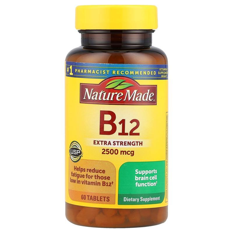 NatureMade维生素B12片维护神经系统健康精力情绪帮助营养图片