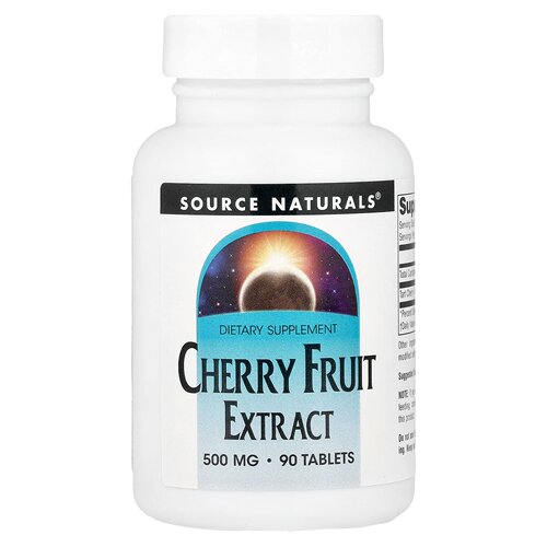 Source Naturals/源美樱桃果提取物酸樱桃与黑樱桃下厨恬静片刻