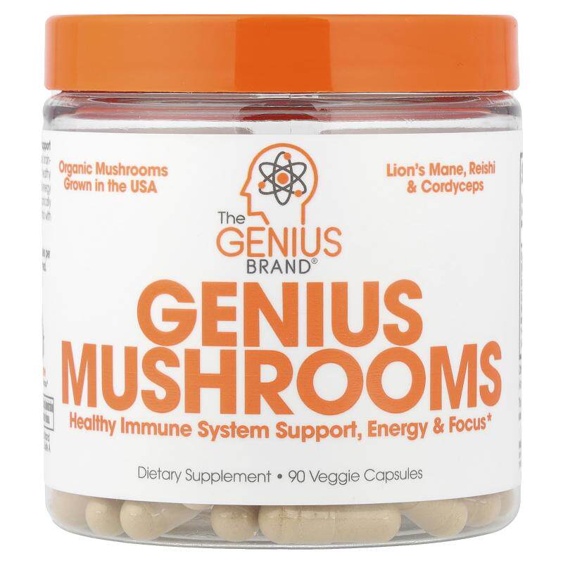 TheGeniusBrand蘑菇提取复合胶囊能量思维记忆帮助