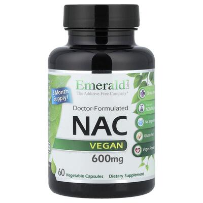 Emerald Laboratories,NAC Vegan，600 毫克，60 粒素食胶囊