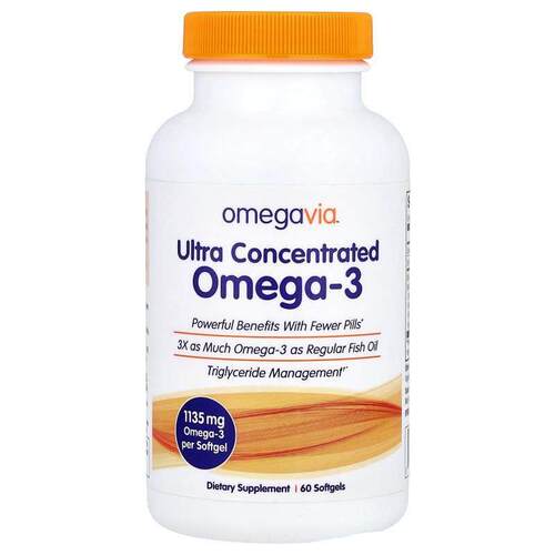 OmegaVia深海鱼油欧米伽omega3成人支持情绪关节甘油三酯