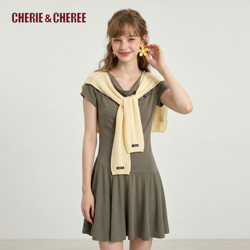 CHERIE&CHEREE26夏纯色系带披肩女CC6WLX4B239
