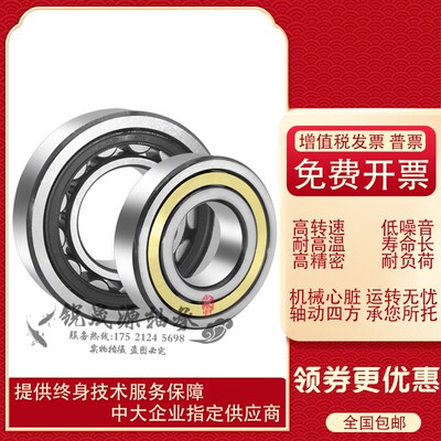 进口德国GAL轴承NU NJ202 204 205 206 207 208 209 E.TVP2 尼龙