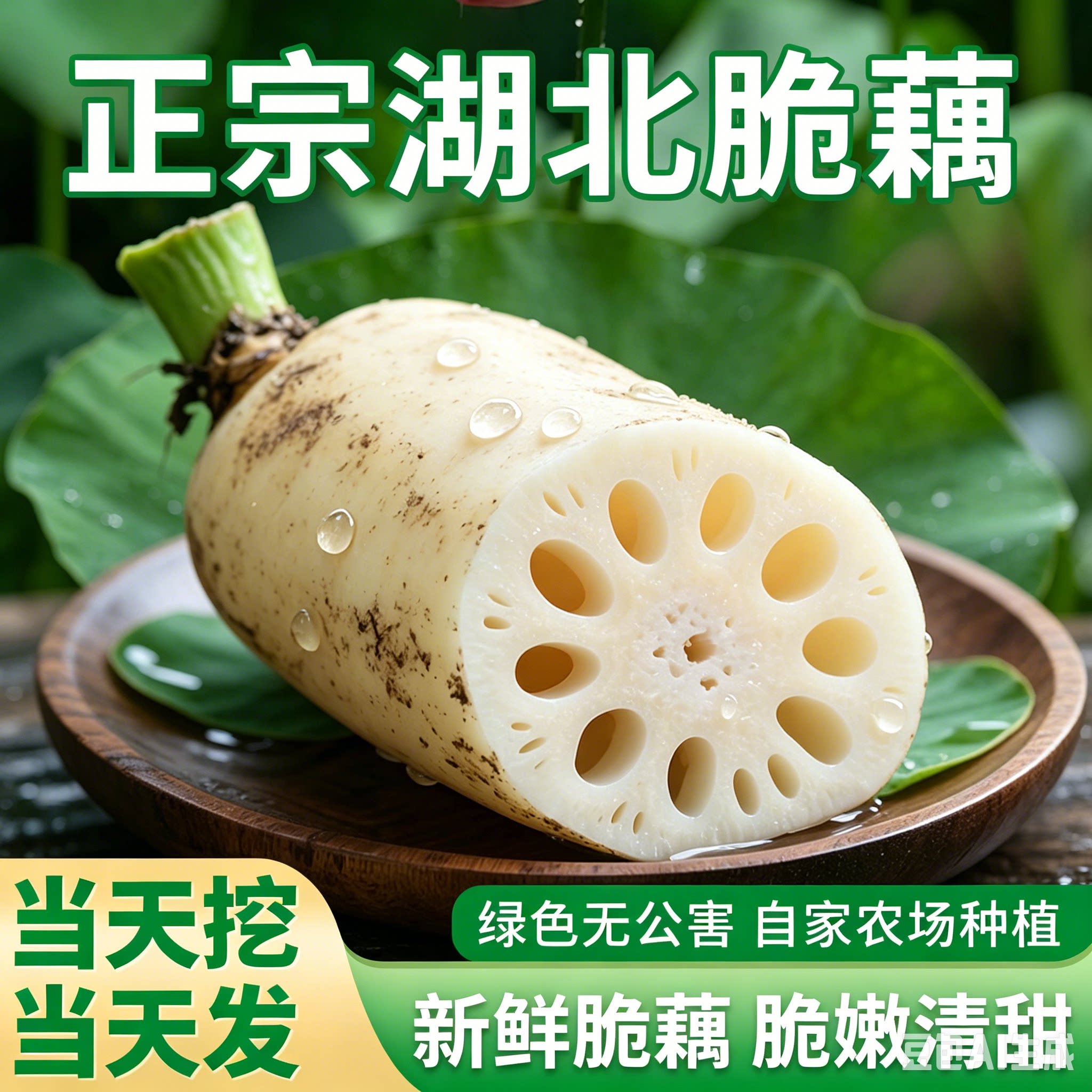 【超划算折扣】新鲜莲藕现挖湖北莲藕农家当季应季脆藕时令蔬菜