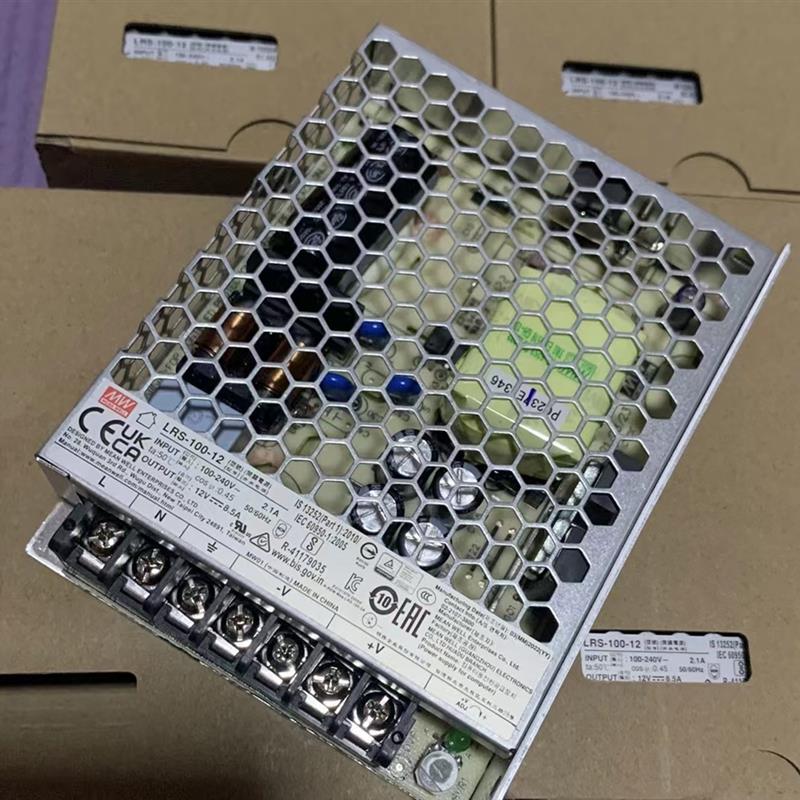 原装台湾明纬LRS-100-12开关电源12V8.5A直流稳压变压器代替NES