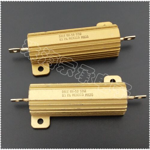 进口墨西哥 1R 50W DALE RH-50 1 1欧 铝壳线绕电阻器