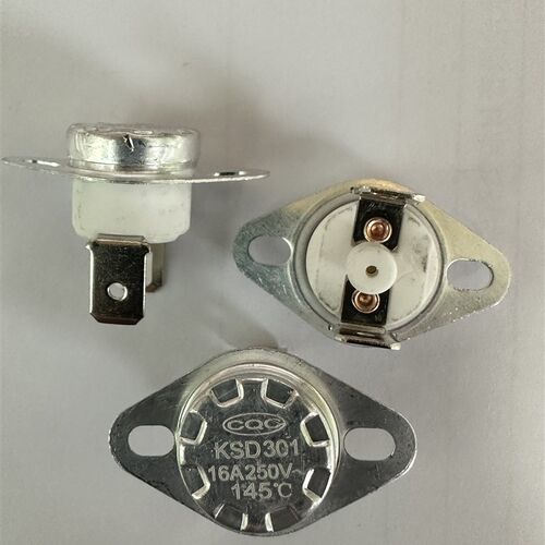 KSD301 16A陶瓷145度手动复位咖啡机专用温控开 关温控器