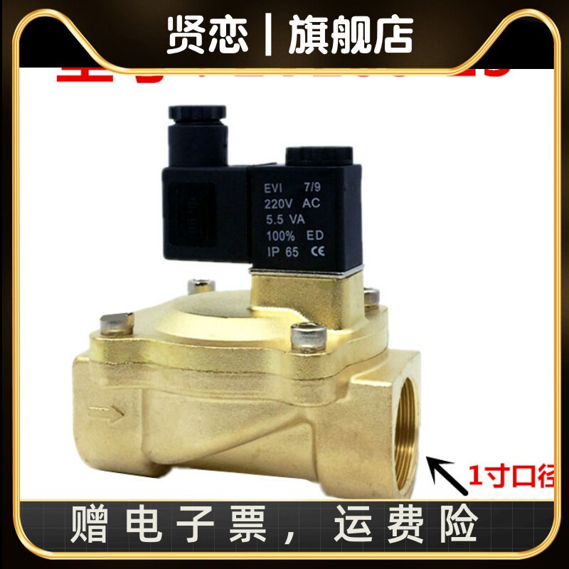 型电磁阀 3分/4分/6分/1寸水阀 2V130-15气阀 AC220V DC24V