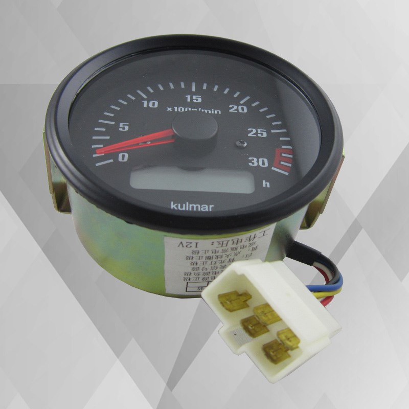 柴油发电机洛拖船舶船用汽车指针式转速小时计时表124V