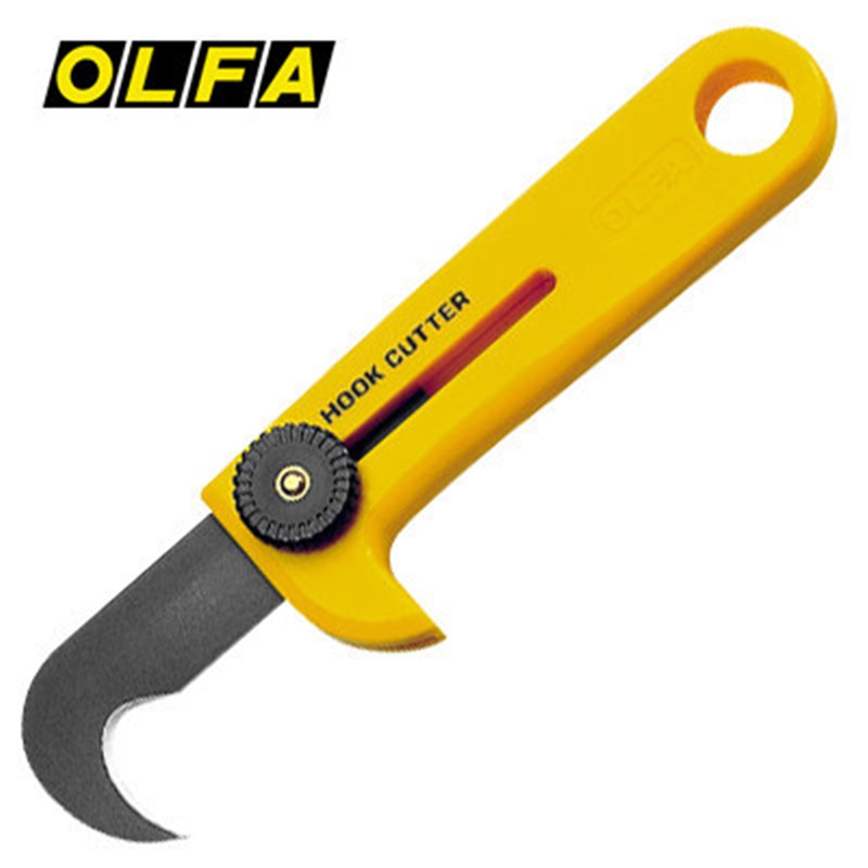 日本OLFA爱利华钩刀HOK-1工业用镰刀勾刀开箱刀拆包弯刀HOB-1正品