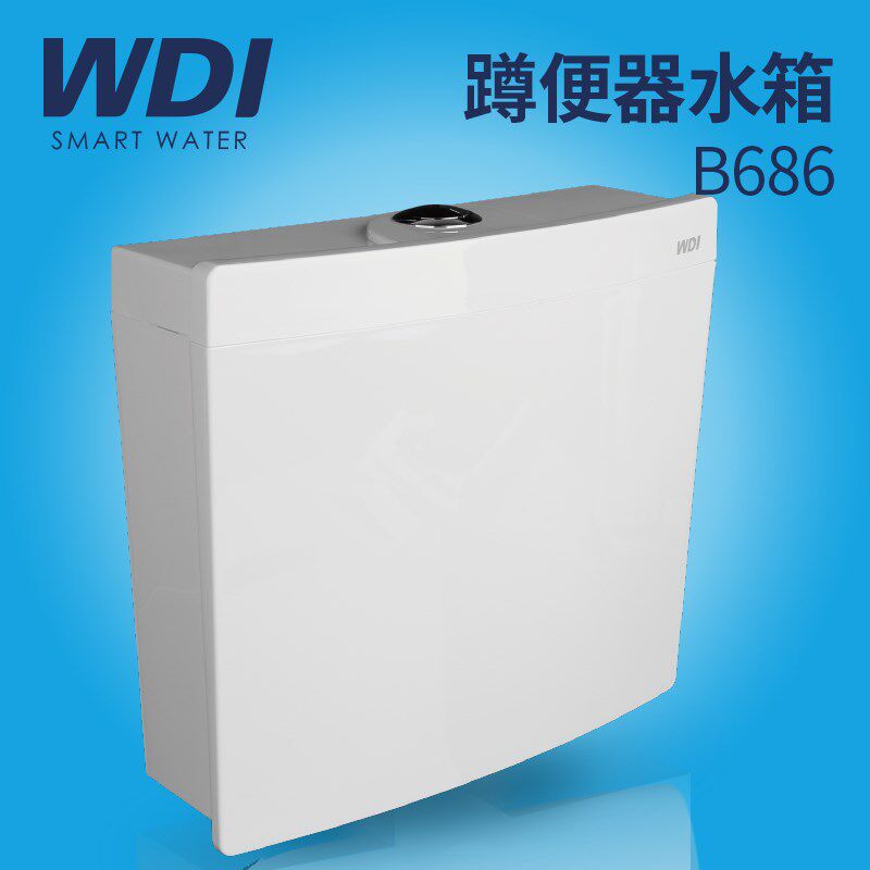 WDI 蹲便器蹲坑水箱 套装 节能水箱 双按节能静音 蹲坑水箱