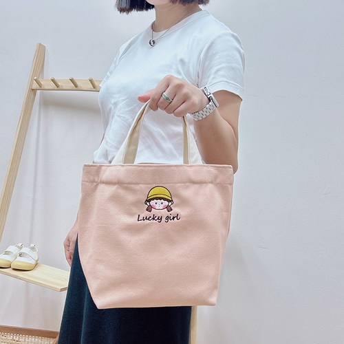 儿童姓名定制便当带便当包手x拎小布袋妈咪包宝宝收纳帆布袋女礼