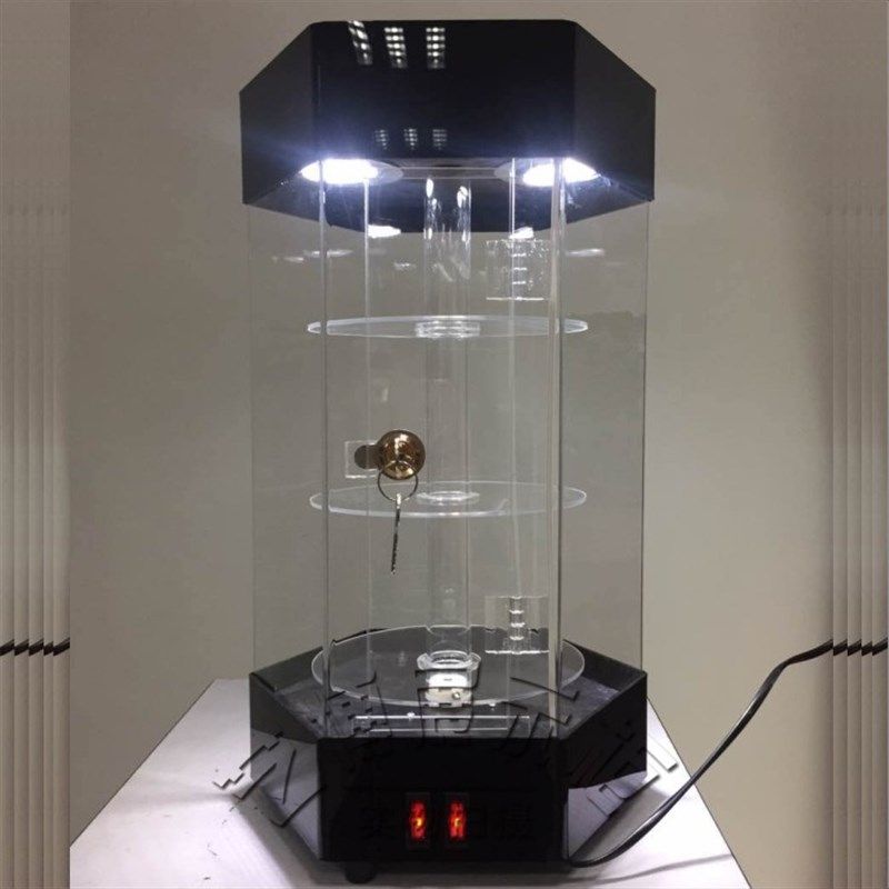 小型展示柜珠宝饰品礼品摆件手表手机旋转展N架压克力玻璃透明定
