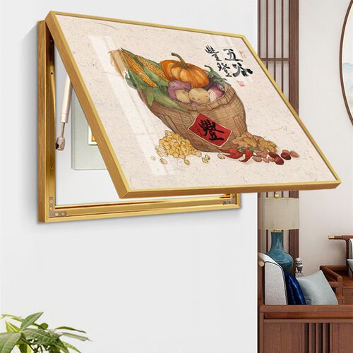 五谷丰登a电闸箱现代简约遮挡挂画开关盒电表箱装饰画配电箱遮挡