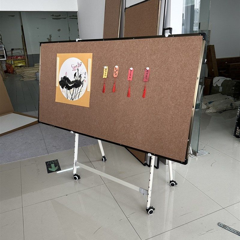 可移动磁性毛毡墙画板画架用毛毡书法国画磁吸毛毡四尺画板六尺