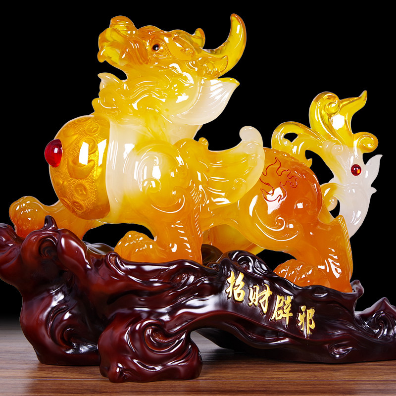 貔貅摆件招財聚財鎮宅客厅家居装饰办公室财位工艺品酒柜开业礼品