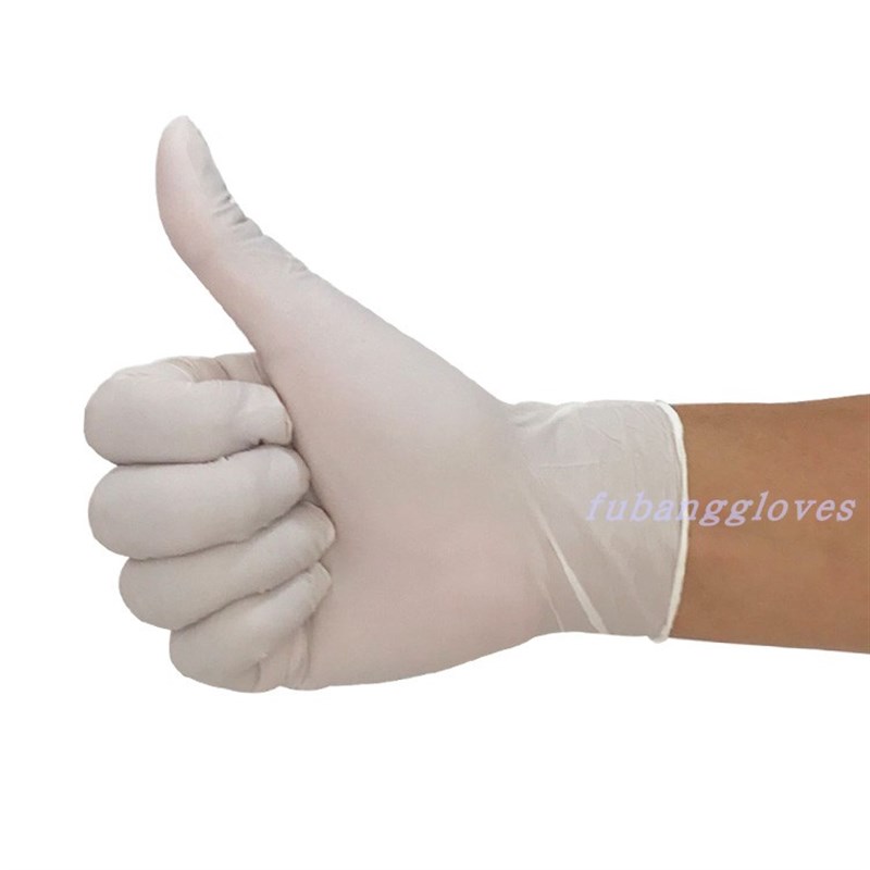 一次性白色丁腈乳胶防油防水防滑防护家务清洁美容洗衣手套包邮