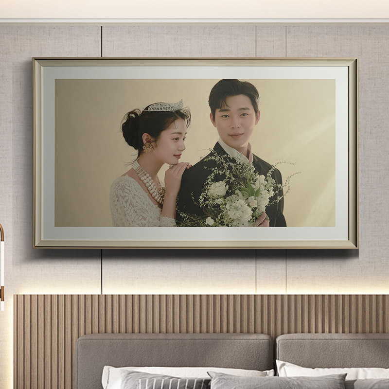 婚纱照相框相册套系制作高端影楼结婚照片墙定制床头放大组合挂墙