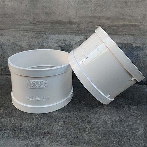 国标PVC排水管直通 直接160 200 250 315等径直通 加厚排风管管箍