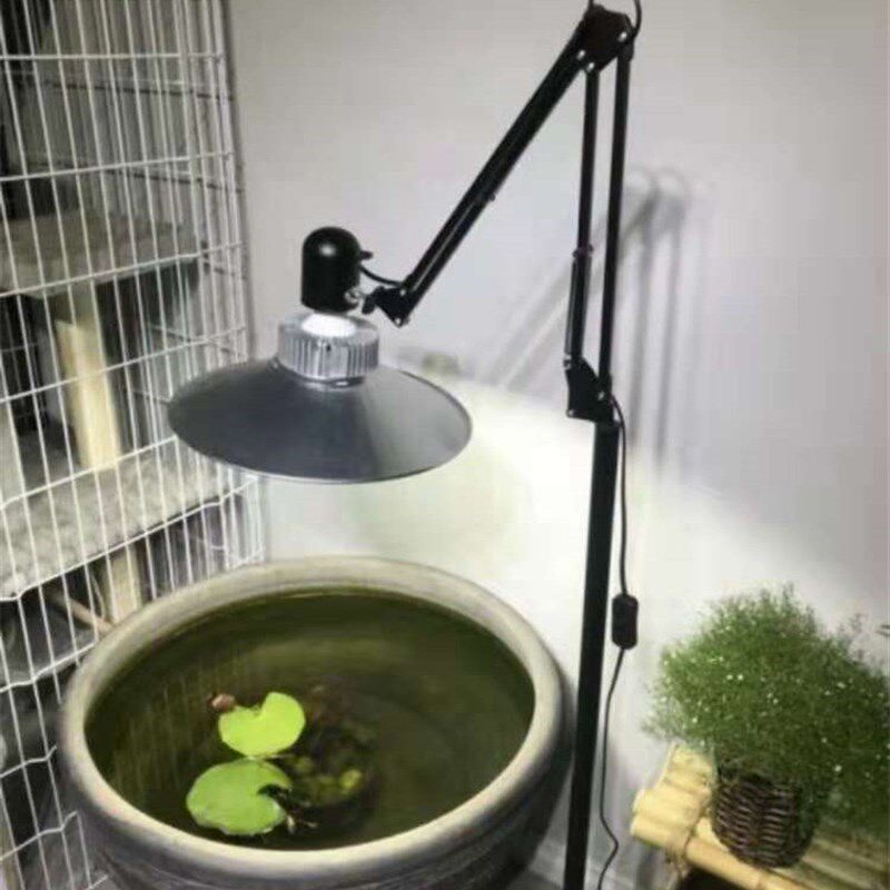 新品金鱼缸爆藻晒苔落地灯节能晒苔灯可伸缩金鱼爆苔灯落地型瓦罐