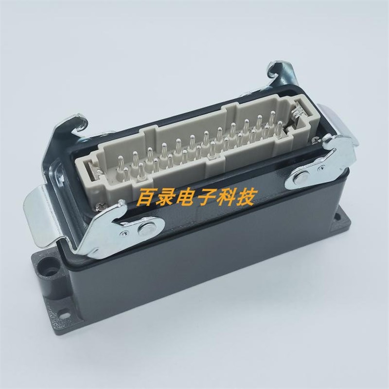 24针重载连接器 YUDO 24芯热流道接线盒DME 模具插头 哈丁HARTING