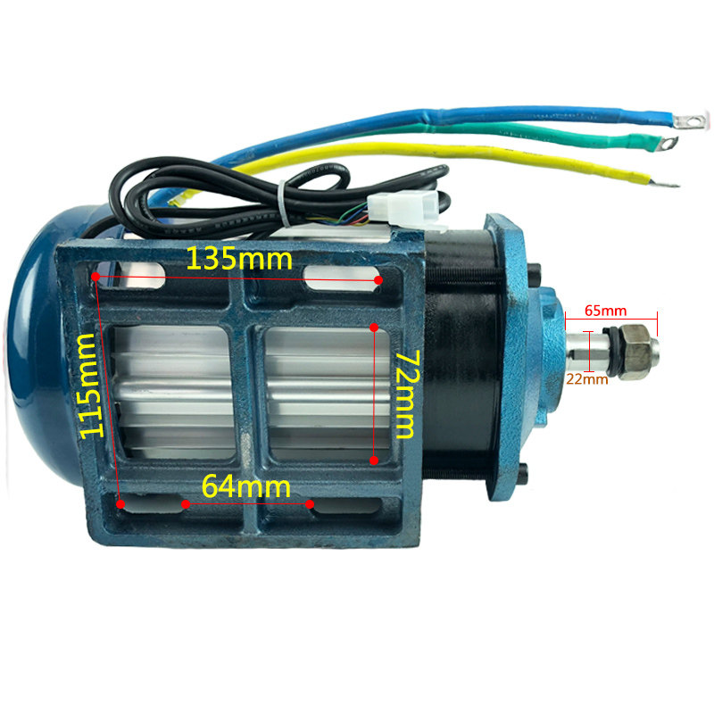 三轮电动车电机纯铜无刷中置大功率电动机60v72V1500w2000w3000W