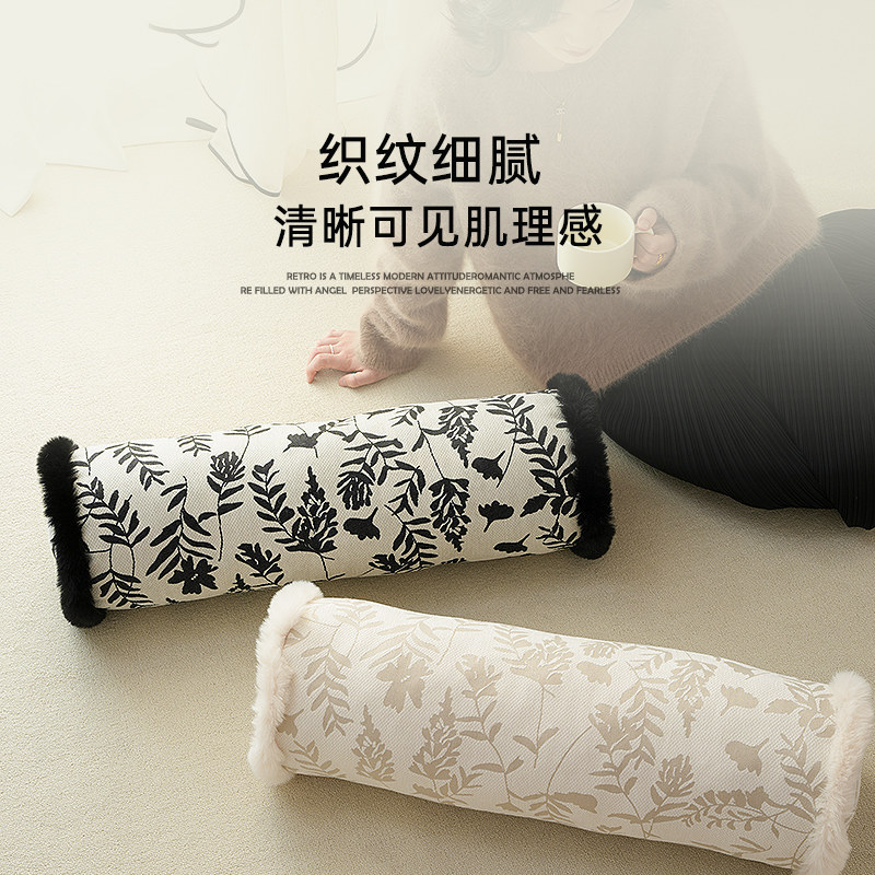 沙发客厅抱枕长条睡觉夹腿靠枕可拆洗美式靠垫床头轻奢靠背冬季