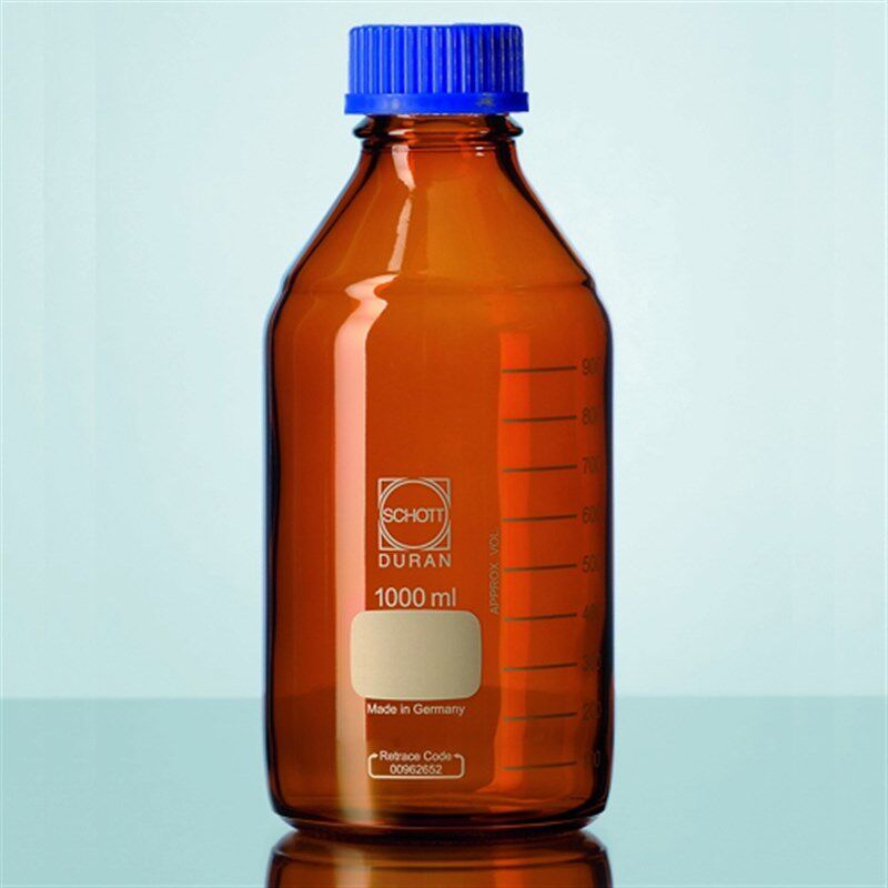 原装进口Duran-SCHOTT肖特218061758棕色蓝盖试剂瓶50ML(含盖)