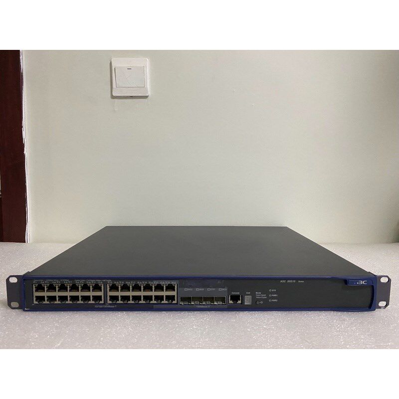 华三 S5510-24P 全千兆交换机,24个千兆电口,4个